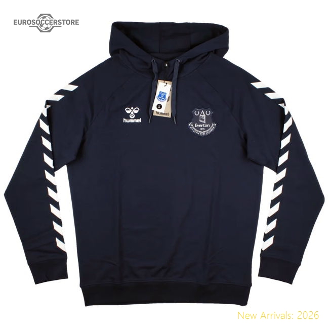 2021-2022 Everton Hooded Jumper-Football Jersey Hub