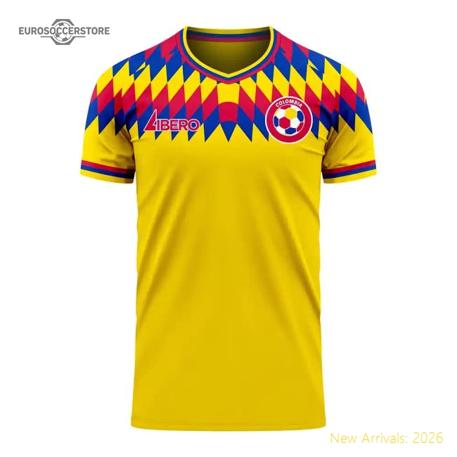 Colombia 2025-2026 Home Concept Football Kit (Libero) (Your Name)-Football Jersey Hub