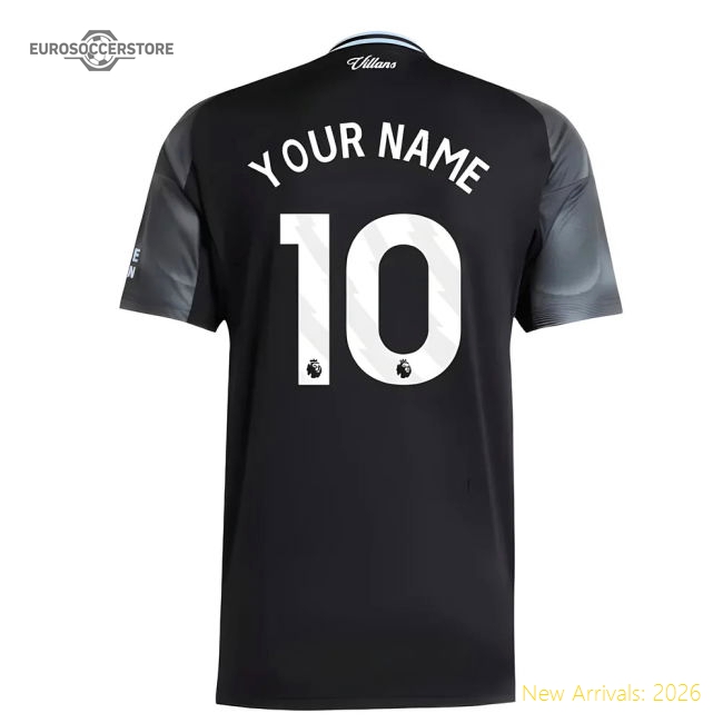 2025-2026 Aston Villa Away Shirt (Your Name)-Football Jersey Hub