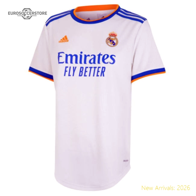 Real Madrid 2021-2022 Womens Home Shirt-Football Jersey Hub