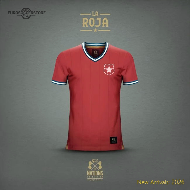 Vintage Chile La Roja Soccer Jersey-Football Jersey Hub