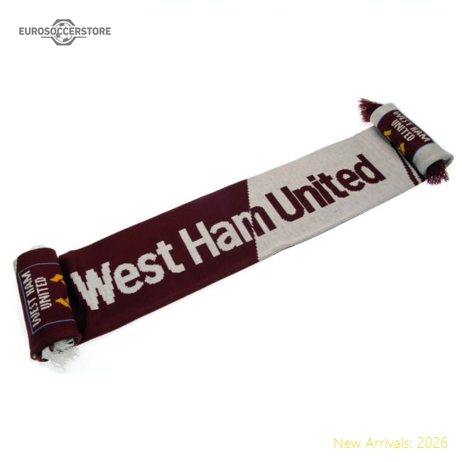 West Ham United FC Vertigo Scarf-Football Jersey Hub