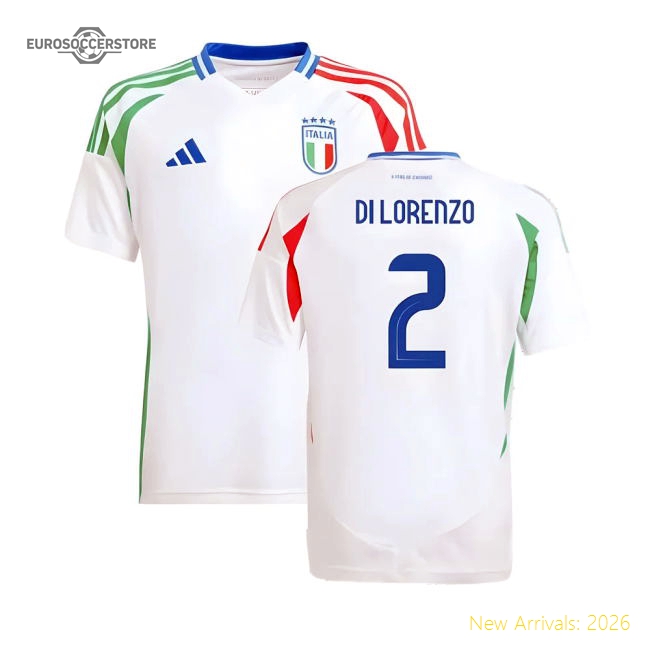 2024-2025 Italy Away Shirt (Kids) (DI LORENZO 2)-Football Jersey Hub