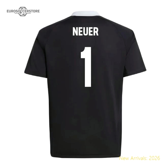 2024-2025 Bayern Munich Third Goalkeeper Shirt (Black) - Kids (Neuer 1)-Football Jersey Hub
