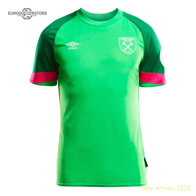 2023-2024 West Ham Home Goalkeeper Shirt (Green) - Kids-Football Jersey Hub