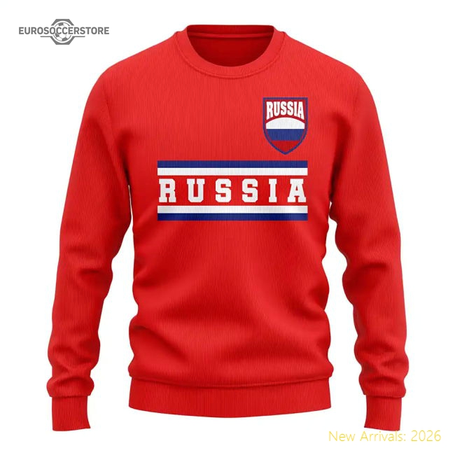 Russia Core Country Sweatshirt (Red)-Football Jersey Hub