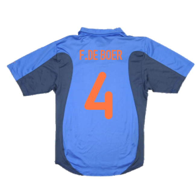 Holland 2000-02 Away Shirt ((Very Good) XL) (F.De Boer 4)-Football Jersey Hub