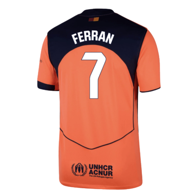 2025-2026 Barcelona Third Shirt (Ferran 7)-Football Jersey Hub