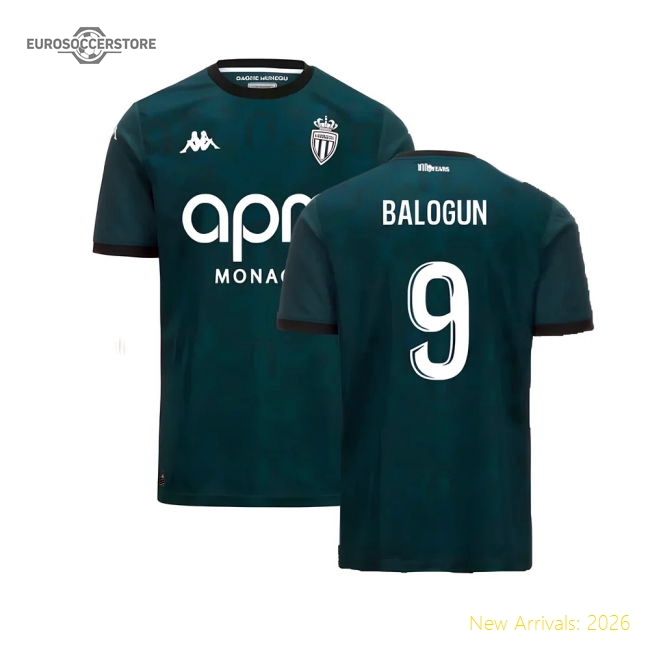 2024-2025 AS Monaco Away Shirt (Balogun 9)-Football Jersey Hub