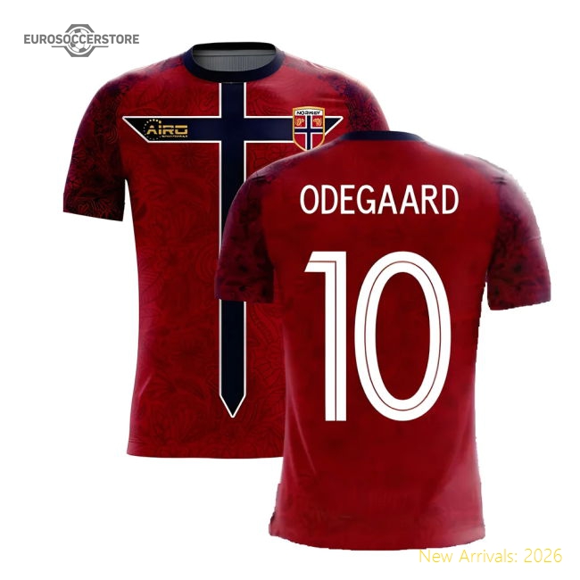 Norway 2025-2026 Home Concept Football Kit (Airo) (ODEGAARD 10)-Football Jersey Hub
