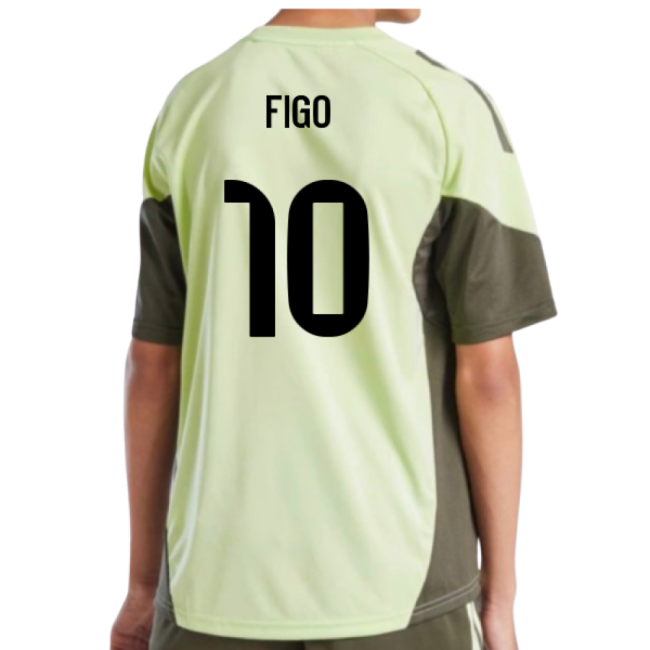 2025-2026 Real Madrid Training Jersey (Almost Lime) - Kids (Figo 10)-Football Jersey Hub