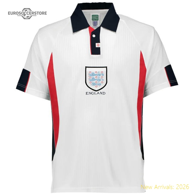 Score Draw England 1998 Home Shirt-Football Jersey Hub