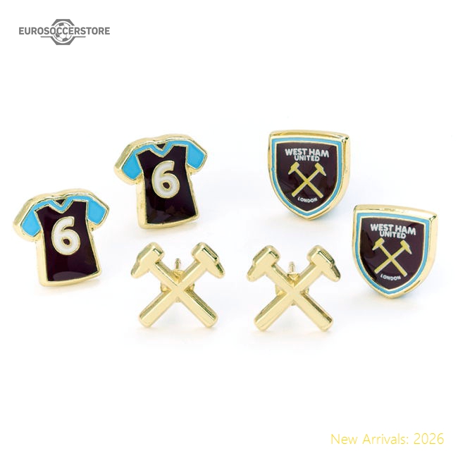 West Ham United FC Stud Earring Set-Football Jersey Hub
