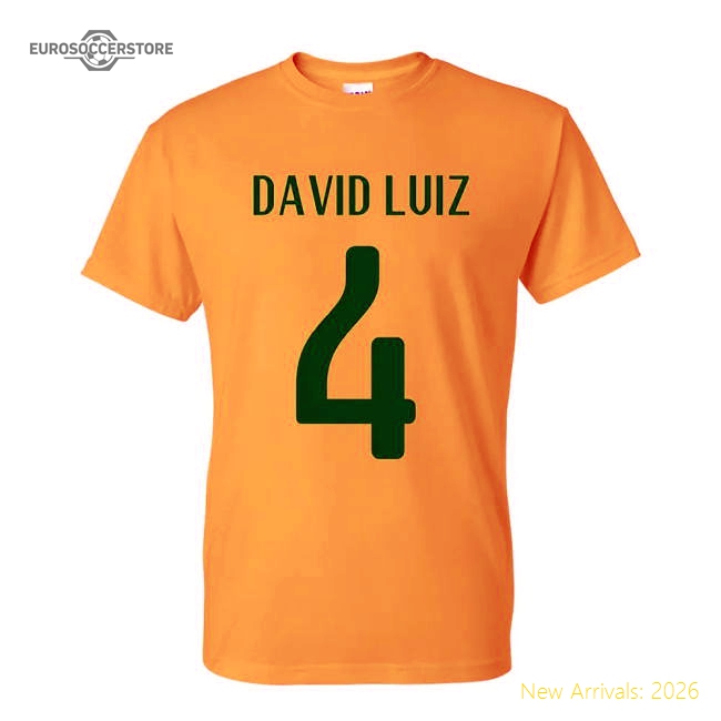 David Luiz Brazil Hero T-shirt (yellow)-Football Jersey Hub