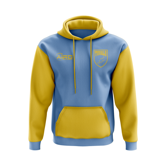 Tuvalu Concept Country Football Hoody (Sky)-Football Jersey Hub