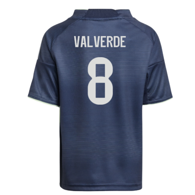 2025-2026 Real Madrid Away Mini Kit (Valverde 8)-Football Jersey Hub