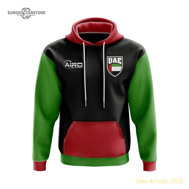 UAE Concept Country Football Hoody (Black)-Football Jersey Hub