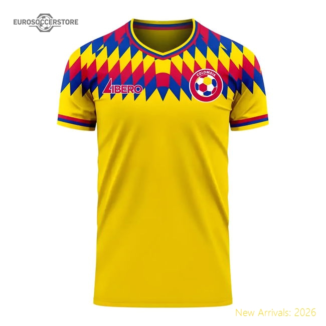 Colombia 2025-2026 Home Concept Football Kit (Libero)-Football Jersey Hub