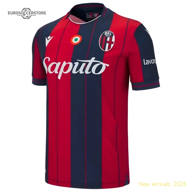 2025-2026 Bologna Home Shirt-Football Jersey Hub