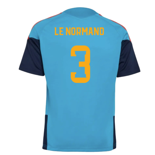2025-2025 Spain Training Jersey (Bold Aqua) - Kids (Le Normand 3)-Football Jersey Hub