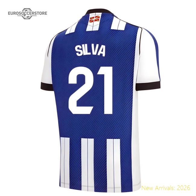 2025-2026 Real Sociedad Home Shirt (Silva 21)-Football Jersey Hub