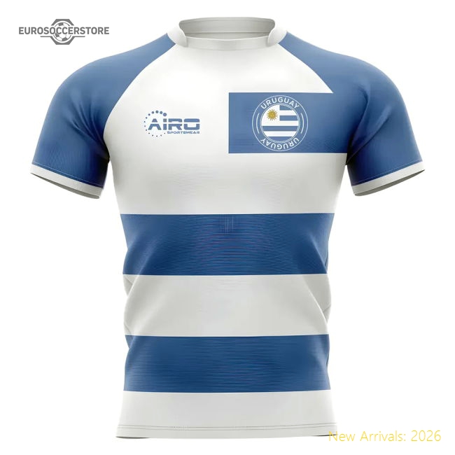 2025-2026 Uruguay Flag Concept Rugby Shirt - Womens-Football Jersey Hub