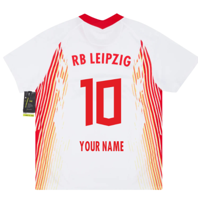 2020-2021 RB Leipzig Home Shirt (White) (Your Name)-Football Jersey Hub