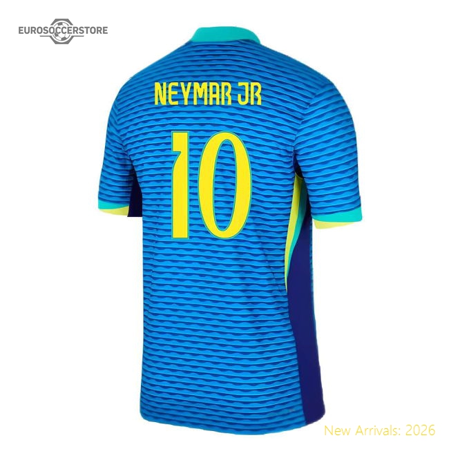 2024-2025 Brazil Away Dri-Fit ADV Match Shirt (Neymar JR 10)-Football Jersey Hub