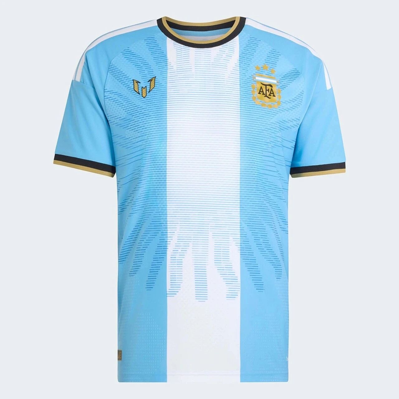 2026 Argentina Messi farewell special edition shirt flat lay, front view
