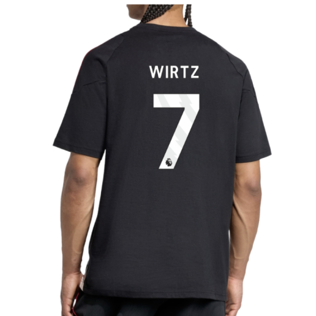 2025-2026 Liverpool Training Tee (Black) (Wirtz 7)-Football Jersey Hub