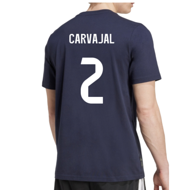 2025-2026 Real Madrid Seasonal Graphic Tee (Legend Ink) (Carvajal 2)-Football Jersey Hub