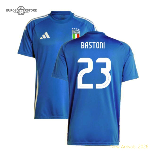 2024-2025 Italy Home Fan Jersey (BASTONI 23)-Football Jersey Hub