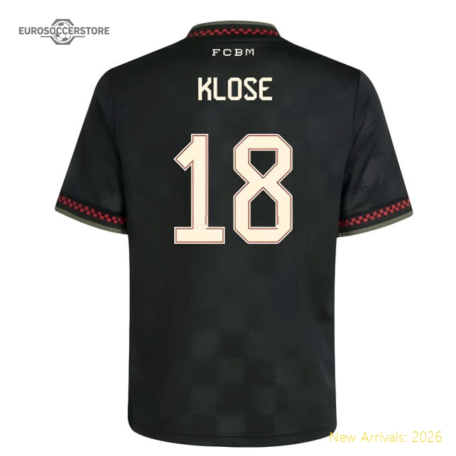 2025-2026 Bayern Munich Third Shirt (Kids) (Klose 18)-Football Jersey Hub