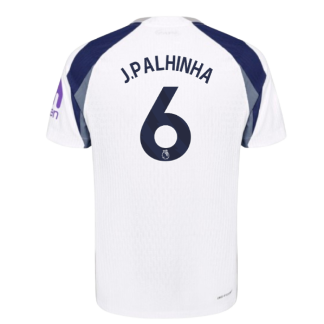 2025-2026 Tottenham Hotspur Authentic Home Shirt (J.Palhinha 6)-Football Jersey Hub