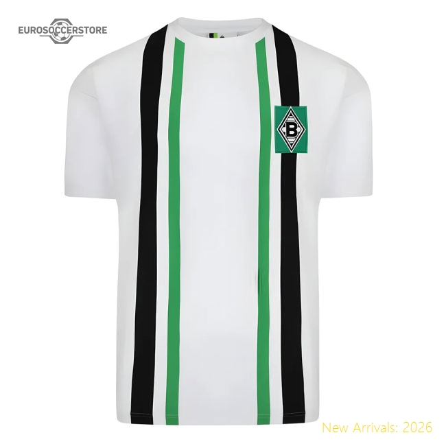 Score Draw Borussia Moenchengladbach 1974 Retro Football Shirt-Football Jersey Hub