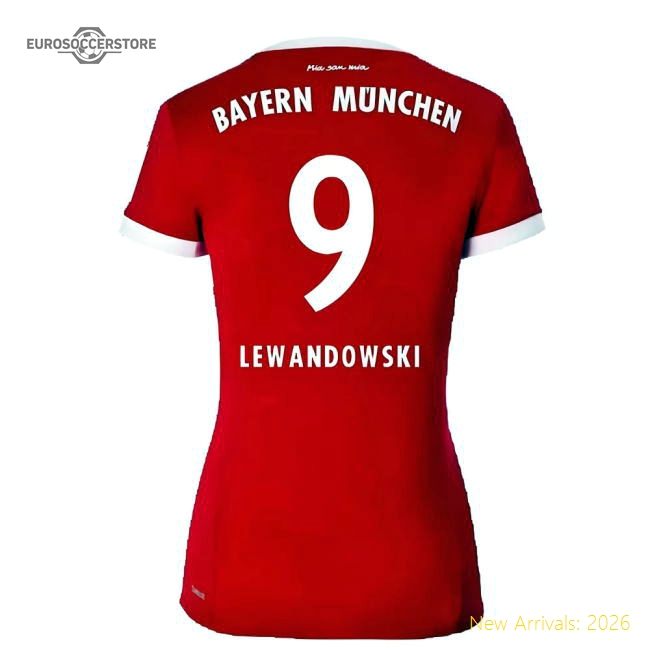 Bayern Munich 2017-18 Womens Home Shirt (XL) ((Excellent) XL) (Lewandowski 9)-Football Jersey Hub