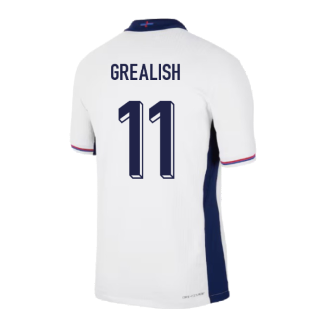 2024-2025 England Home Match Dri-Fit ADV Authentic Shirt (Grealish 11)-Football Jersey Hub