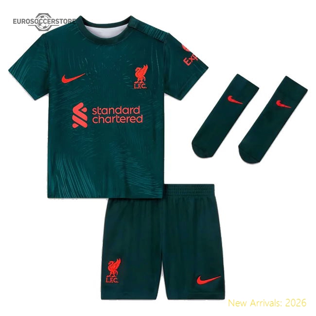 2022-2023 Liverpool Third Little Boys Mini Kit-Football Jersey Hub