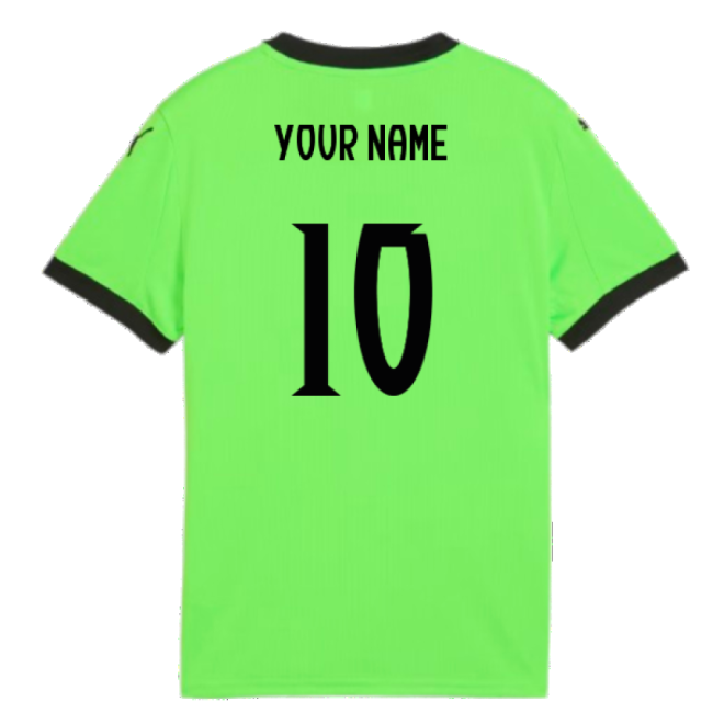 2025-2026 Portugal Home Goalkeeper Shirt (Green) - Kids (Your Name)-Football Jersey Hub