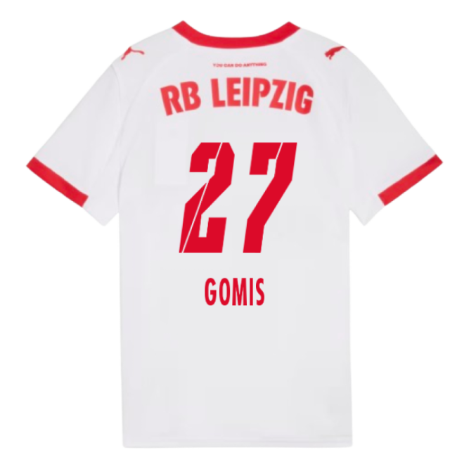 2025-2026 Red Bull Leipzig Home Shirt (Kids) (Gomis 27)-Football Jersey Hub