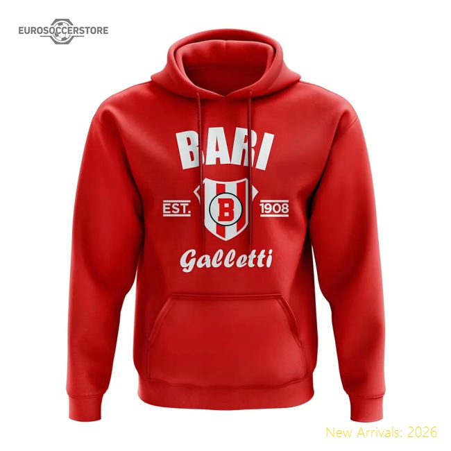 Bari Established Hoody (Red)-Football Jersey Hub