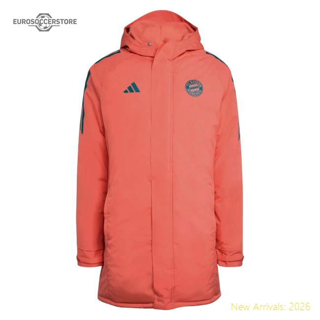 2025-2026 Bayern Munich Parka (Easy Coral)-Football Jersey Hub