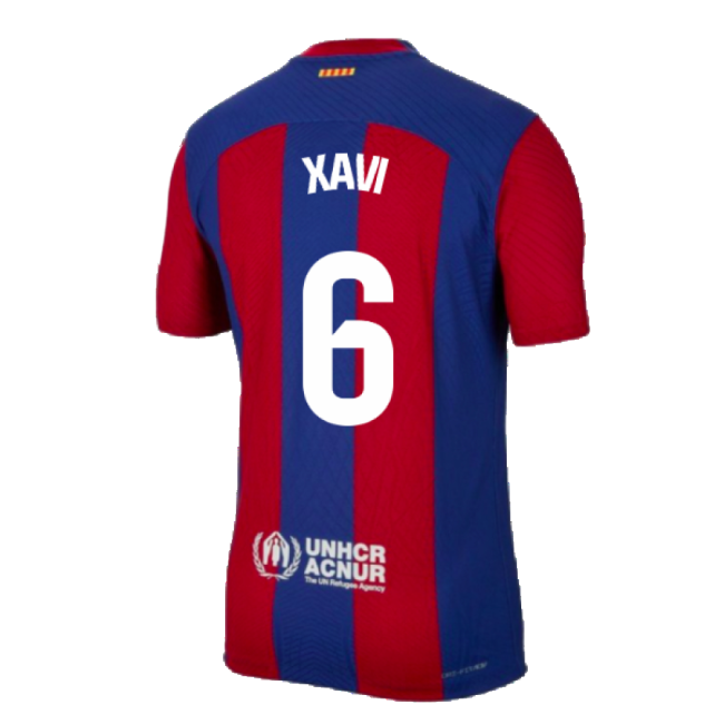 2023-2024 Barcelona Authentic Home Shirt (Xavi 6)-Football Jersey Hub