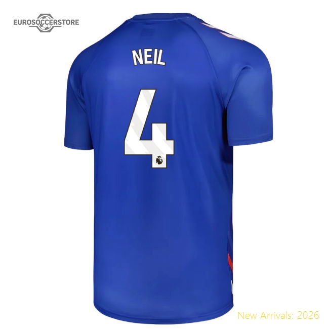 2025-2026 Sunderland Away Pre-Match Jersey (Blue) - Kids (Neil 4)-Football Jersey Hub