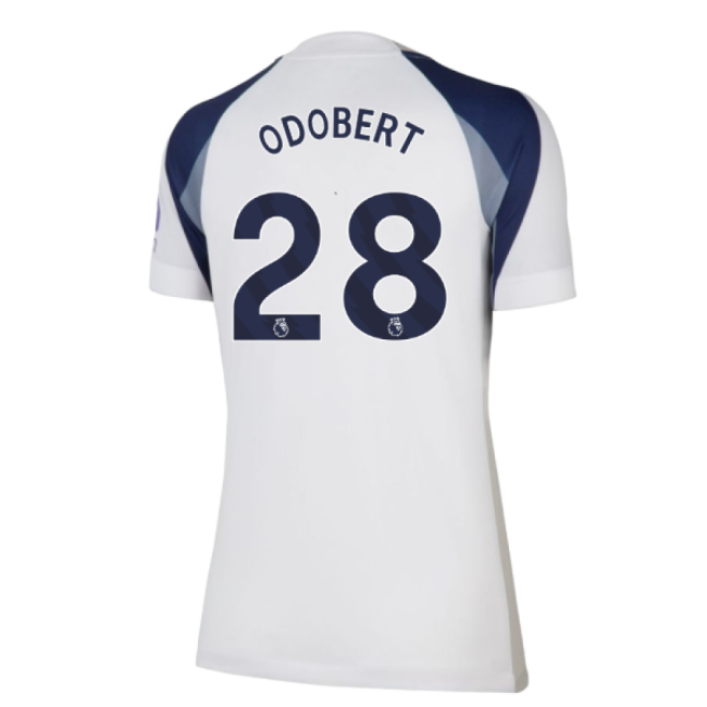 2025-2026 Tottenham Home Shirt (Womens) (Odobert 28)-Football Jersey Hub