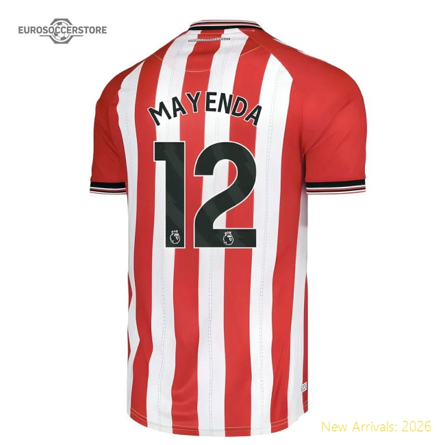 2025-2026 Sunderland Home Shirt (Mayenda 12)-Football Jersey Hub