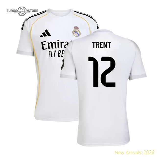 2025-2026 Real Madrid Home Shirt (Trent 12)-Football Jersey Hub