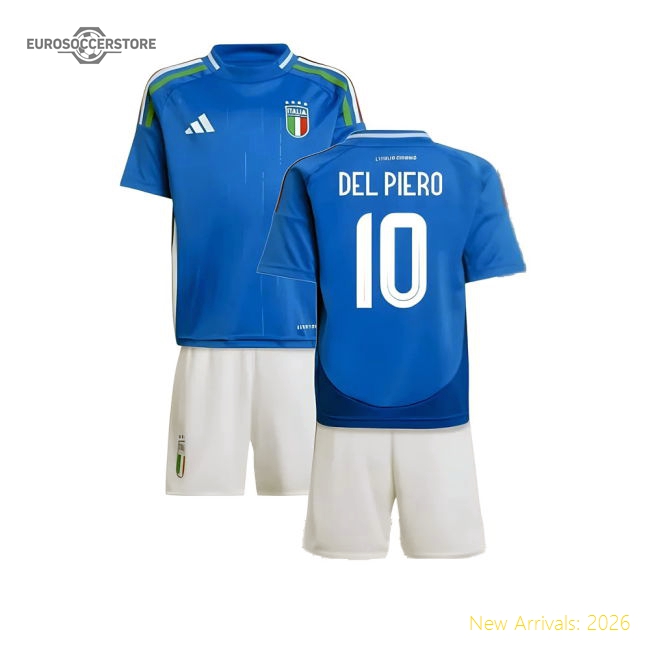 2024-2025 Italy Home Mini Kit (DEL PIERO 10)-Football Jersey Hub
