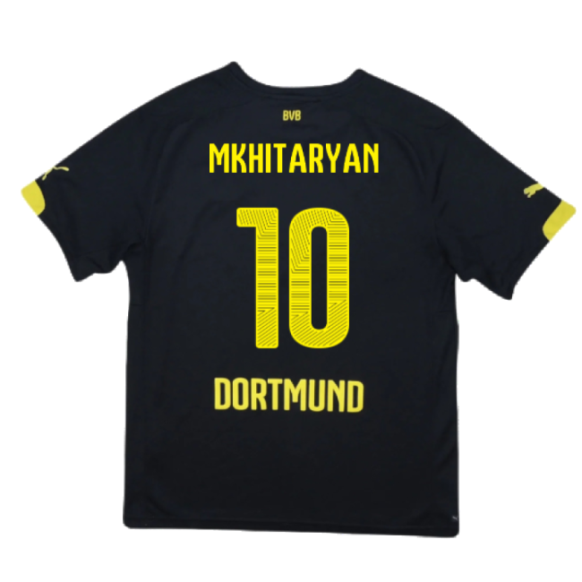 Borussia Dortmund 2014-16 Away Shirt ((Very Good) S) (Mkhitaryan 10)-Football Jersey Hub