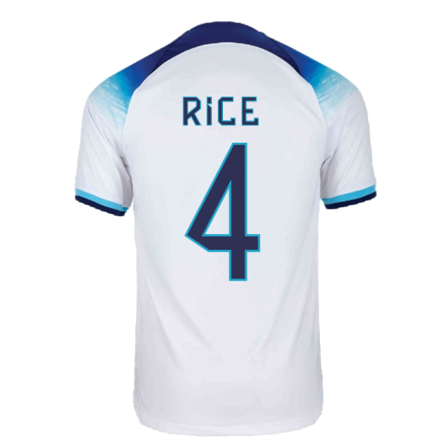 2022-2023 England Home Shirt (RICE 4)-Football Jersey Hub